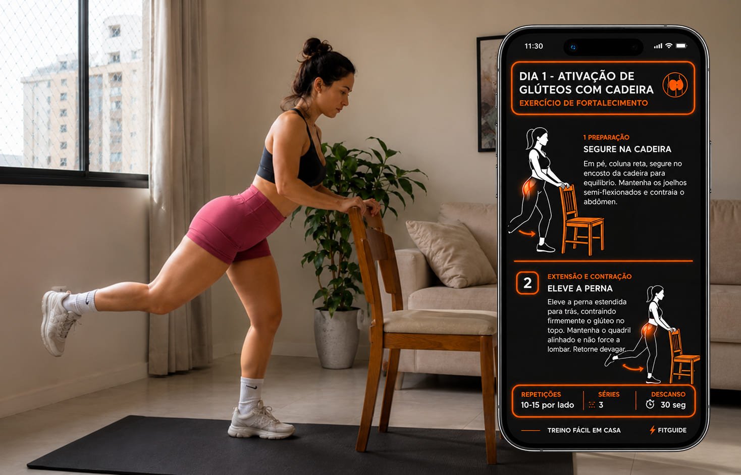 Treino Completo Para o Bumbum Mockup